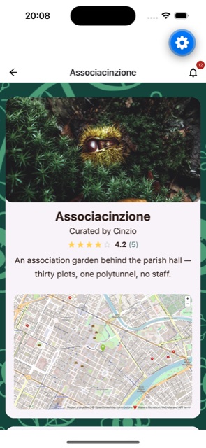 How the page looks to a visitor