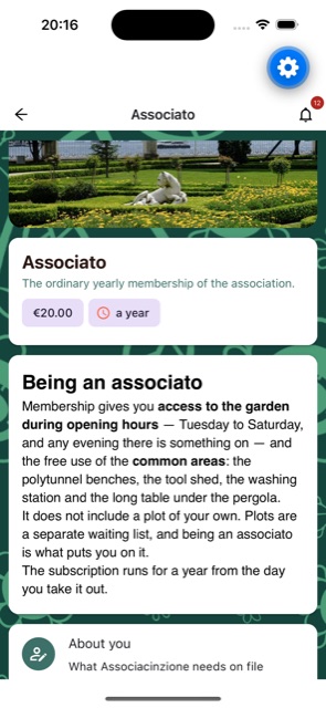 Joining a garden